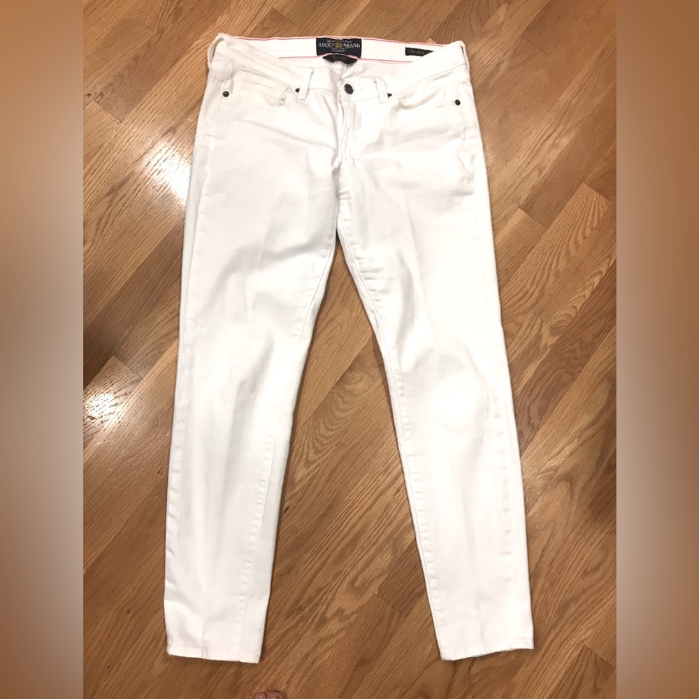 Lucky Brand Charlie Skinny White Jeans 8/29